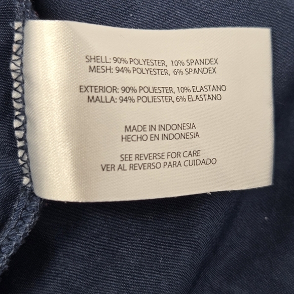 ORVIS NAVY BLUE ATHLETIC SKIRT SKORT MESH SHORTS WOMEN LARGE TENNIS PICKLEBALL - Picture 11 of 14